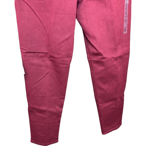 Gloria Vanderbilt Amanda Stretch Jeans Cranberry Petite 14 High Rise New Tags - Picture 6 of 11